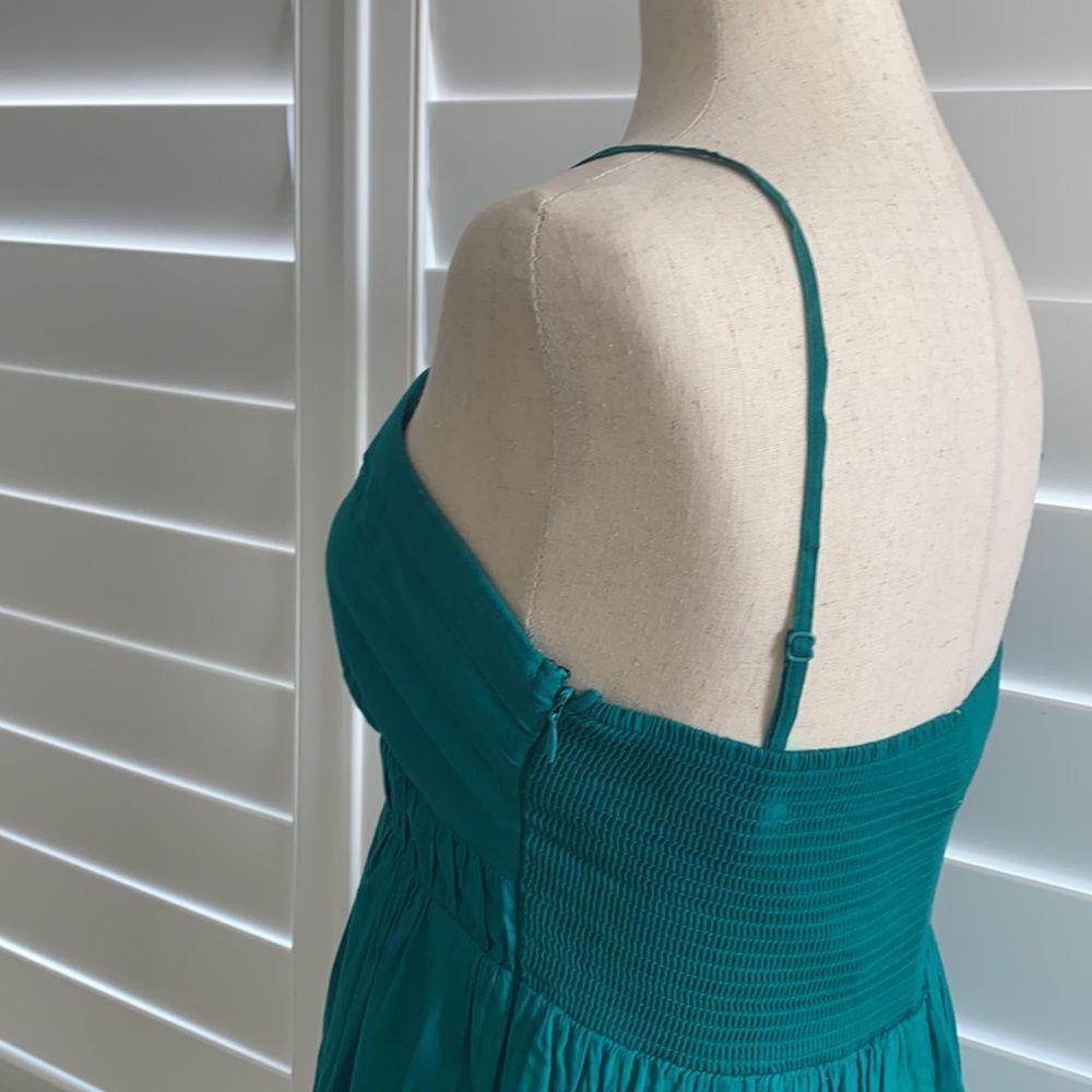 Anthropologie | sz 4 vintage Maeve deep teal layered fit and flare dress - Picture 10 of 13
